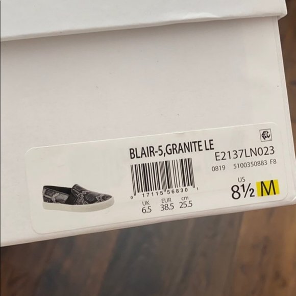 NIB ~ VINCE BLAIR 5 SNAKE SLIP ON SNEAKERS sz 8.5 - Picture 6 of 15